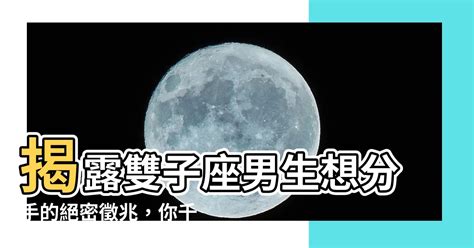 雙子男 分手|【雙子男分手後在想什麼】慘痛分手後？盤點雙子男分手後在想什。